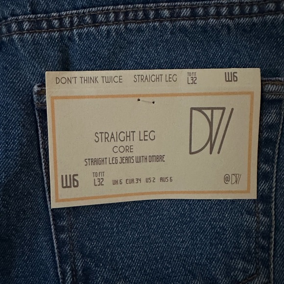 NWT OMBRÉ STRAIGHT JEANS - Picture 2 of 5